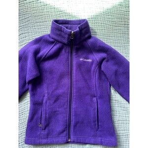 Columbia Jacket Girls Size S (6)  Purple Fleece Layer Outdoors